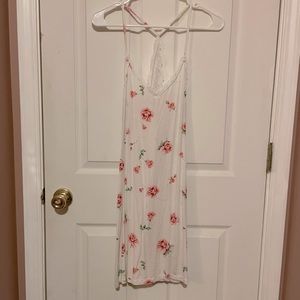 White floral night gown/slip